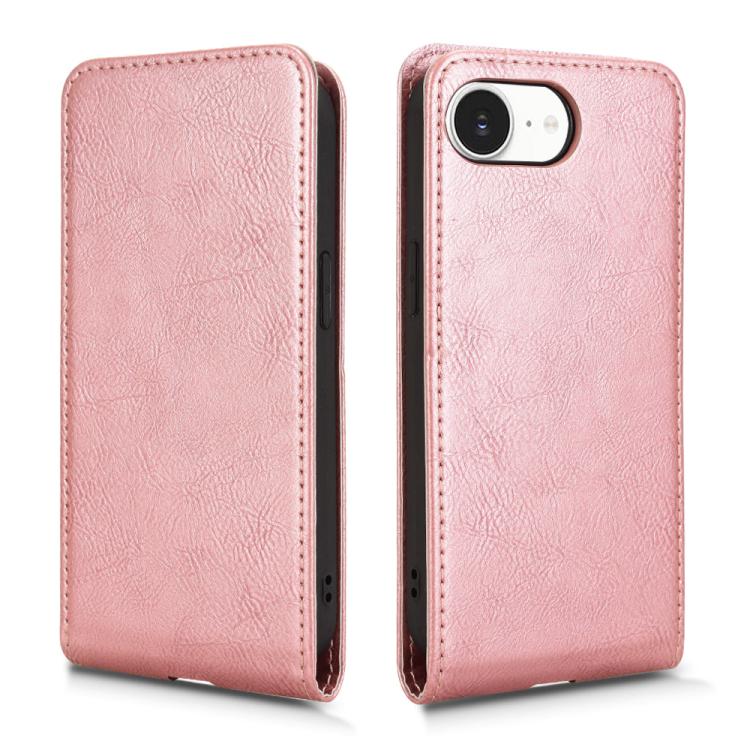 For iPhone 17e / 16e Magnetic Vertical Flip Leather Phone Case