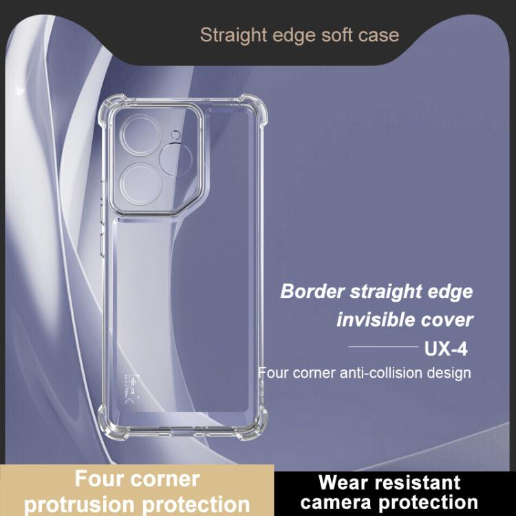 For Realme Neo7 imak UX-4 Series Four-corner Shockproof Phone Case - Transparent