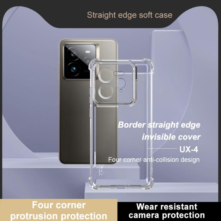 For Realme GT7 Pro imak UX-4 Series Four-corner Shockproof Phone Case - Transparent