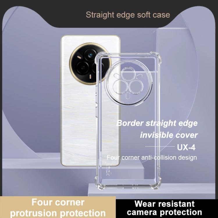 For Realme 14 Pro imak UX-4 Series Four-corner Shockproof Phone Case - Transparent
