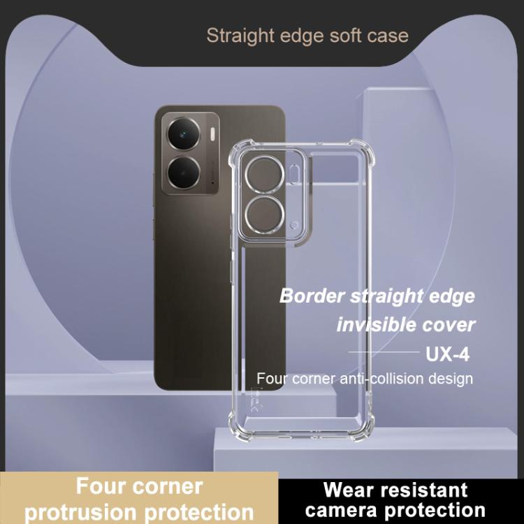 For Realme P3 5G / Neo7x 5G imak UX-4 Series Four-corner Shockproof Phone Case - Transparent