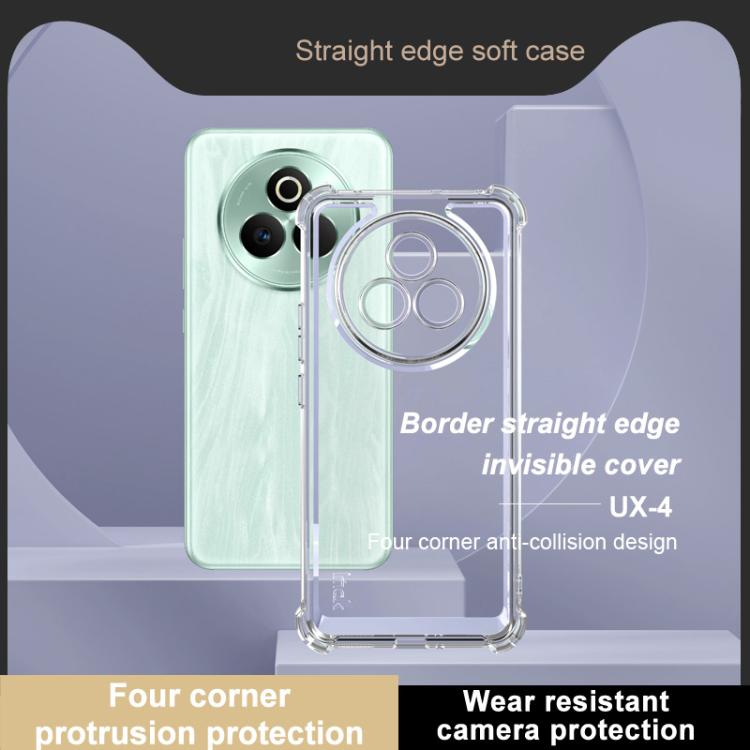 For Realme P3 Pro 5G imak UX-4 Series Four-corner Shockproof Phone Case - Transparent