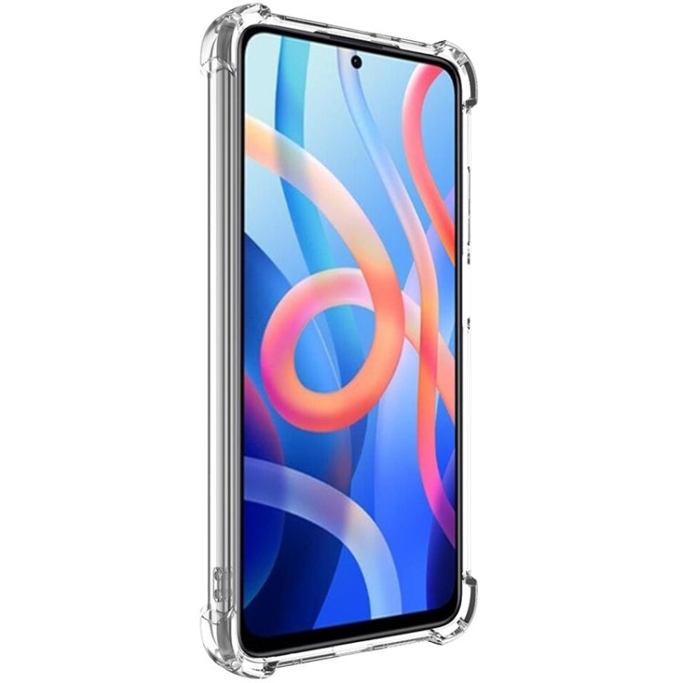 For Redmi 10 4G Global IMAK UX-4 Series Four-corner Shockproof Phone Case - Transparent