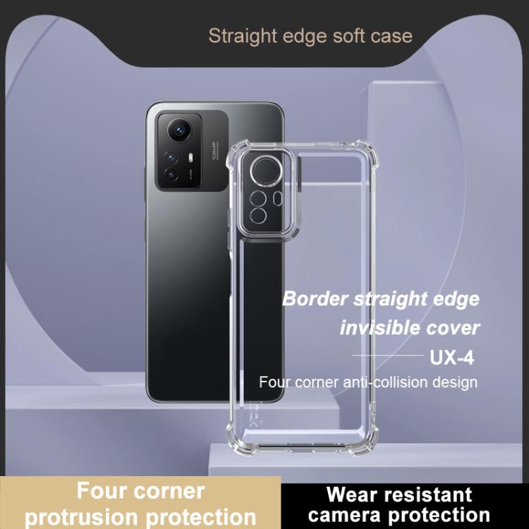 For Redmi Note 12S 4G IMAK UX-4 Series Four-corner Shockproof Phone Case - Transparent
