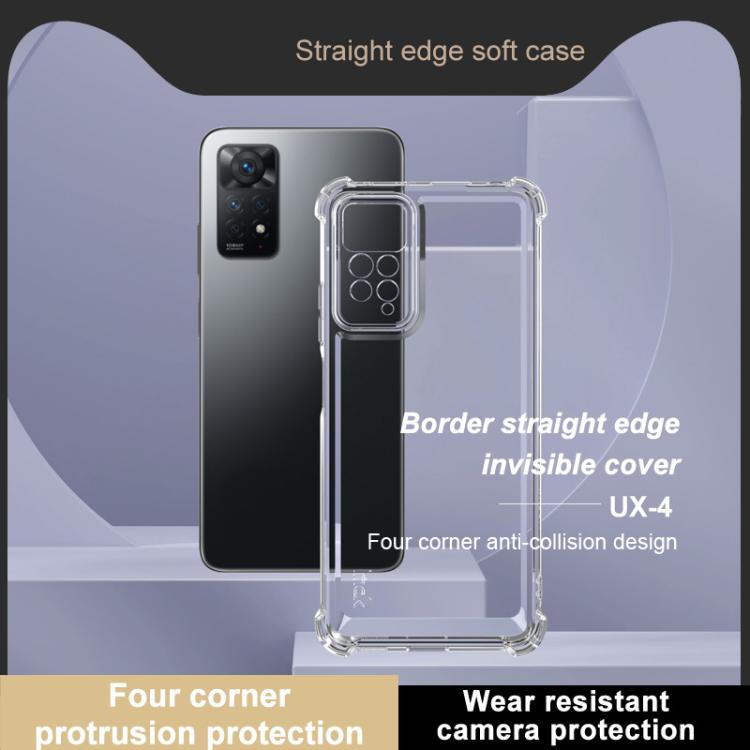 For Redmi Note 11E Pro IMAK UX-4 Series Four-corner Shockproof Phone Case - Transparent