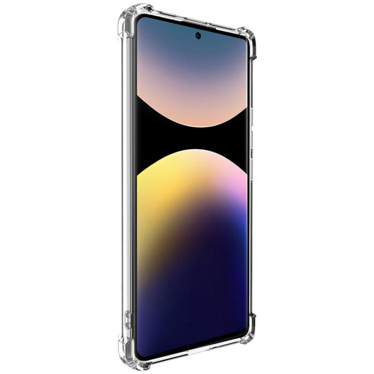 For Redmi Note 14 Pro 4G Global IMAK UX-4 Series Four-corner Shockproof Phone Case - Transparent