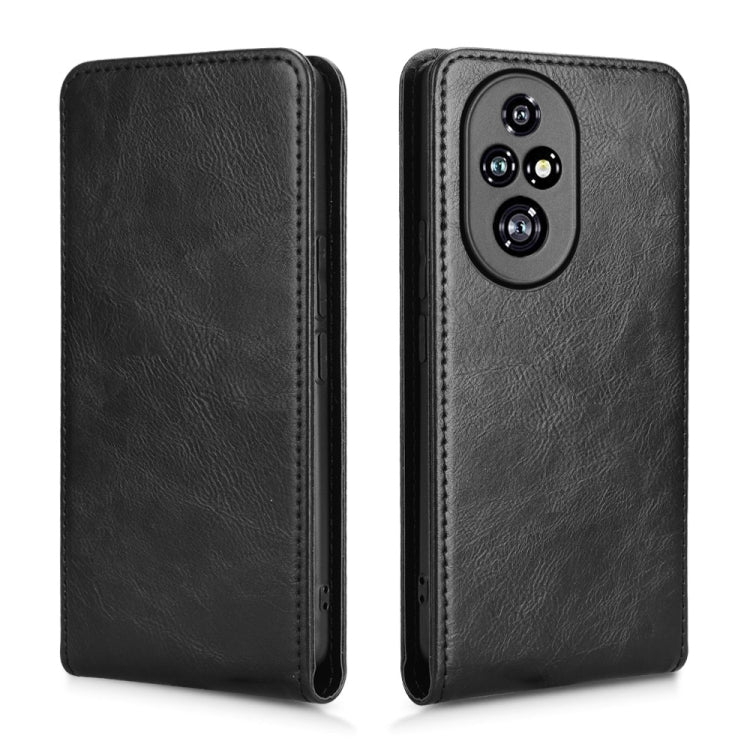 For Honor 200 Pro 5G Magnetic Vertical Flip Leather Phone Case