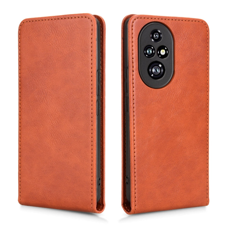 For Honor 200 Pro 5G Magnetic Vertical Flip Leather Phone Case