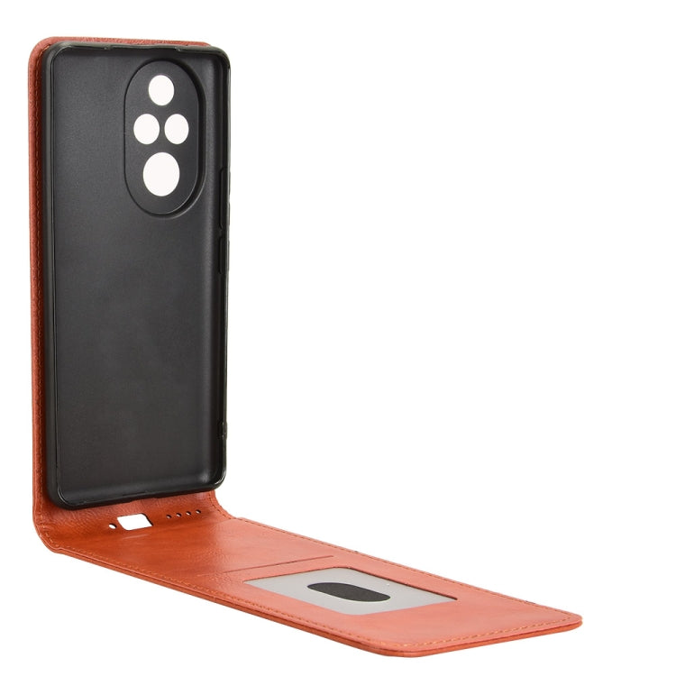 For Honor 200 Pro 5G Magnetic Vertical Flip Leather Phone Case