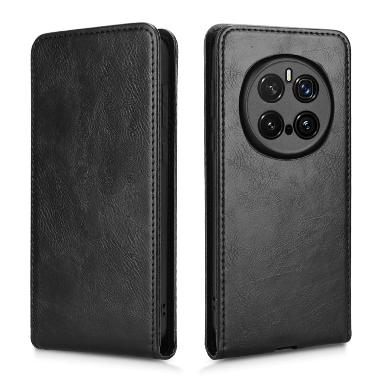 For Honor Magic7 Pro Magnetic Vertical Flip Leather Phone Case