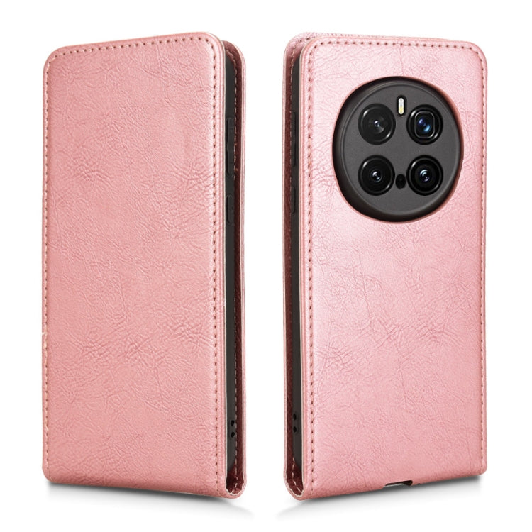 For Honor Magic7 Pro Magnetic Vertical Flip Leather Phone Case