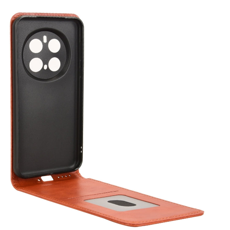 For Honor Magic7 Pro Magnetic Vertical Flip Leather Phone Case