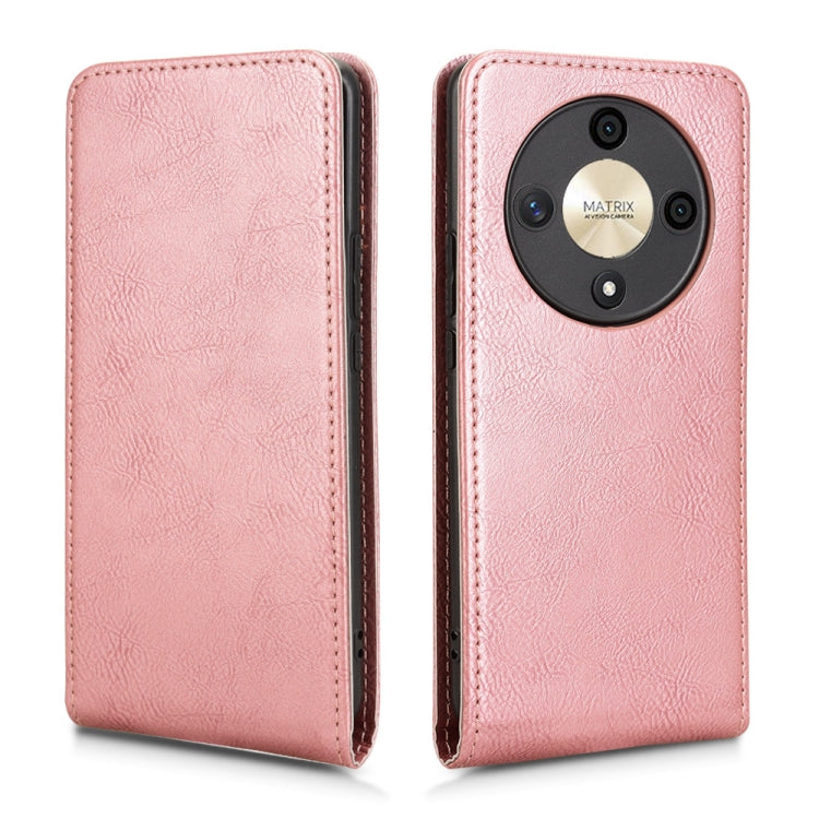 For Honor Magic6 Lite / X9b 5G Magnetic Vertical Flip Leather Phone Case