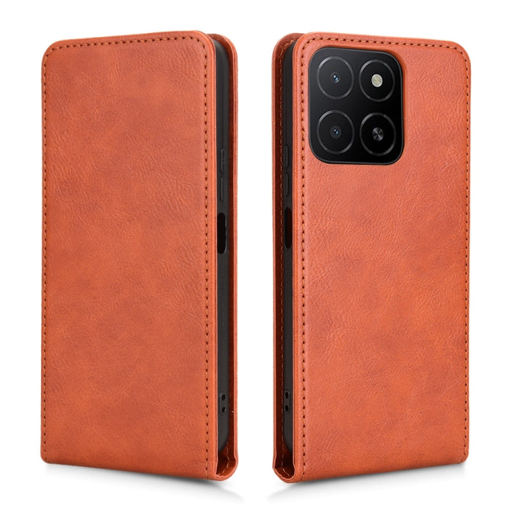 For Honor X5b 4G Magnetic Vertical Flip Leather Phone Case
