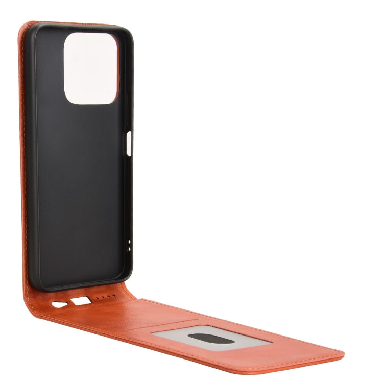 For Honor X5b 4G Magnetic Vertical Flip Leather Phone Case