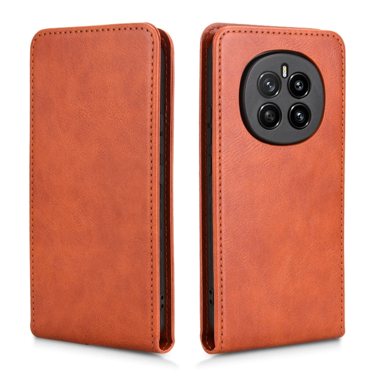 For Honor Magic7 Magnetic Vertical Flip Leather Phone Case