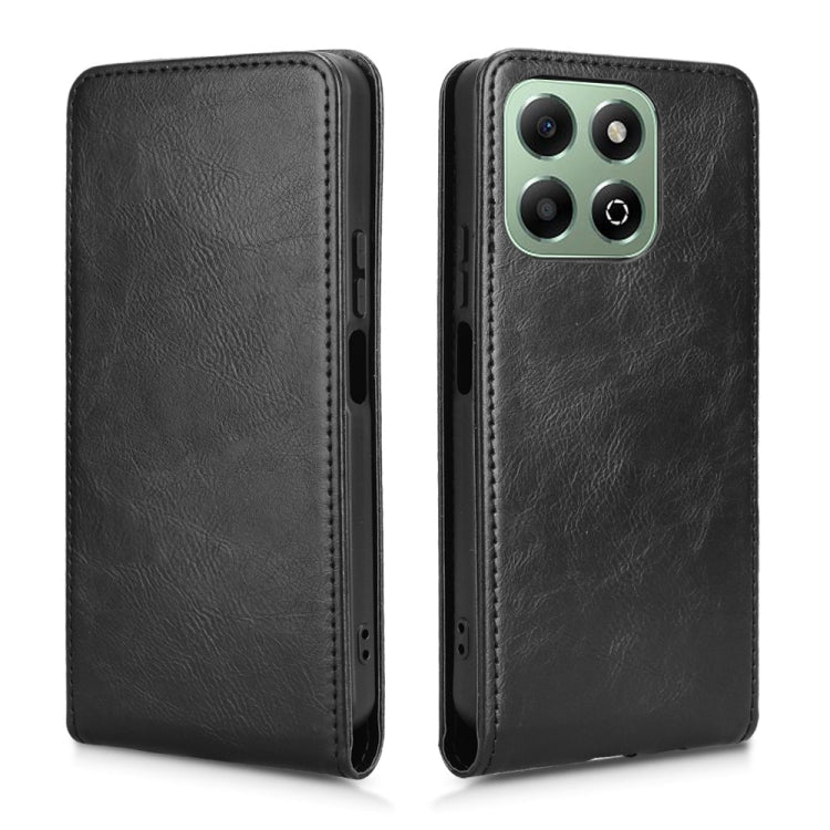 For Honor X6b 4G Magnetic Vertical Flip Leather Phone Case