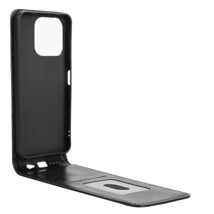 For Honor X6b 4G Magnetic Vertical Flip Leather Phone Case