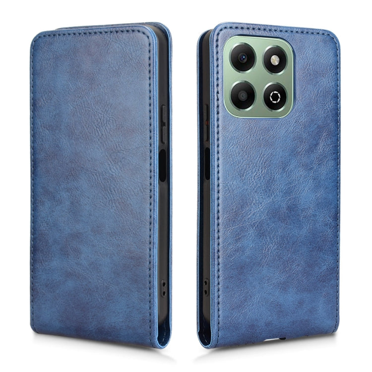 For Honor X6b 4G Magnetic Vertical Flip Leather Phone Case