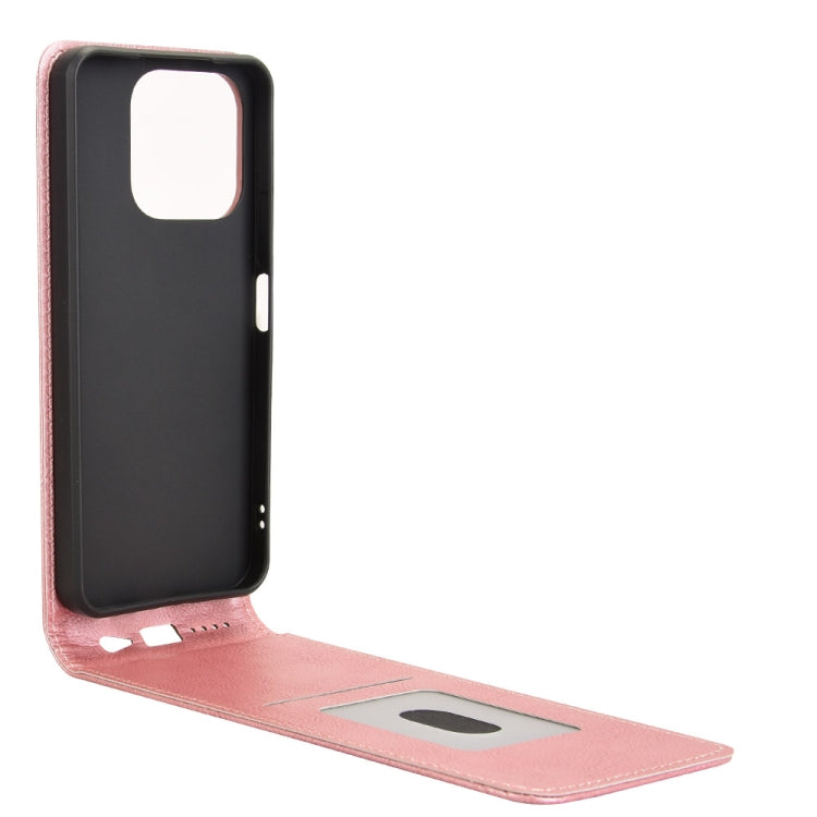 For Honor X6b 4G Magnetic Vertical Flip Leather Phone Case