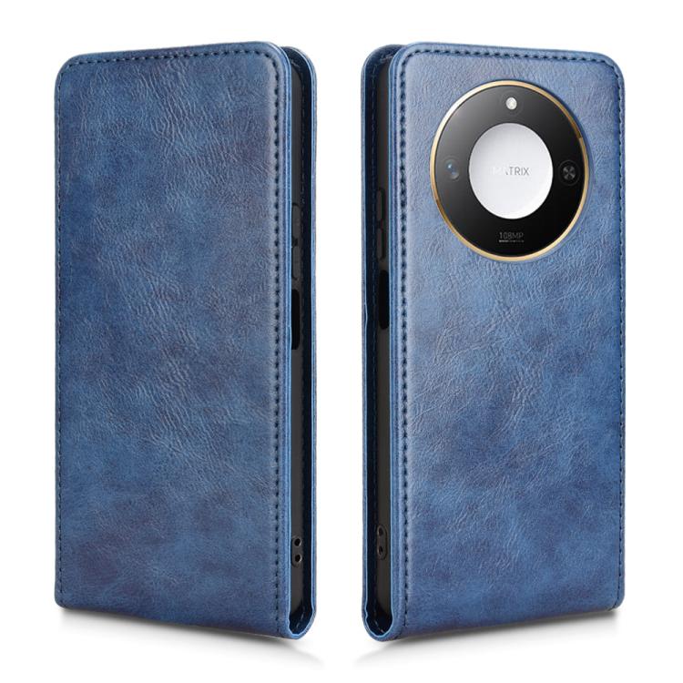 For Honor X60 5G / X9c Smart Magnetic Vertical Flip Leather Phone Case