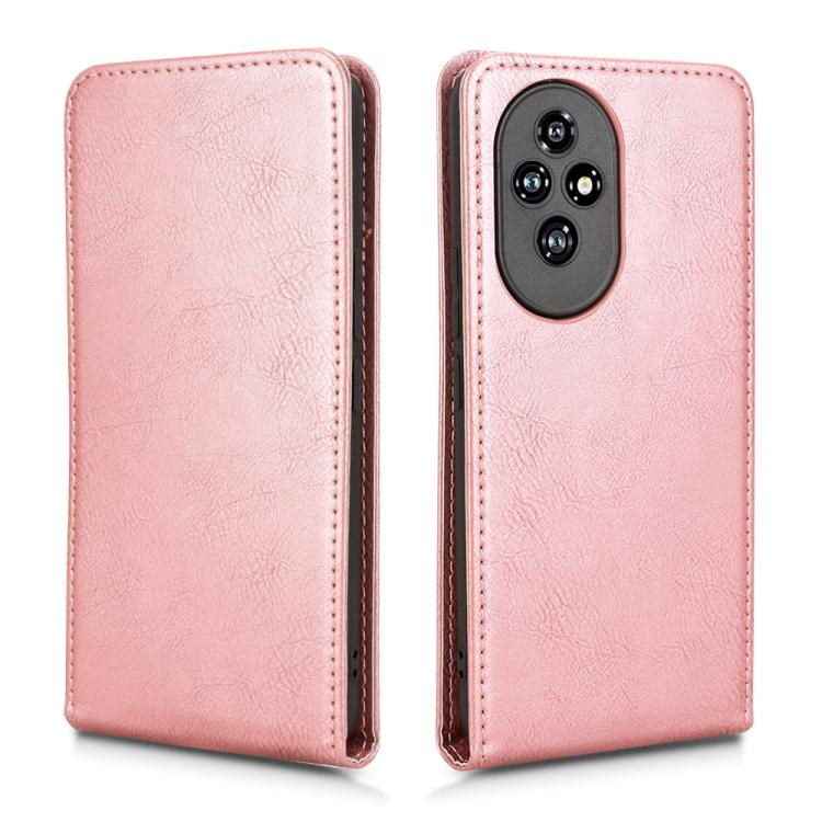 For Honor 200 5G Magnetic Vertical Flip Leather Phone Case