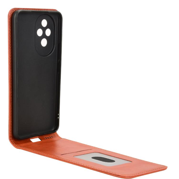 For Honor 200 5G Magnetic Vertical Flip Leather Phone Case
