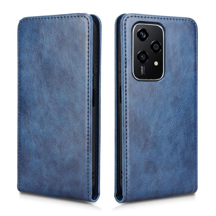 For Honor 200 Lite 5G Global Magnetic Vertical Flip Leather Phone Case