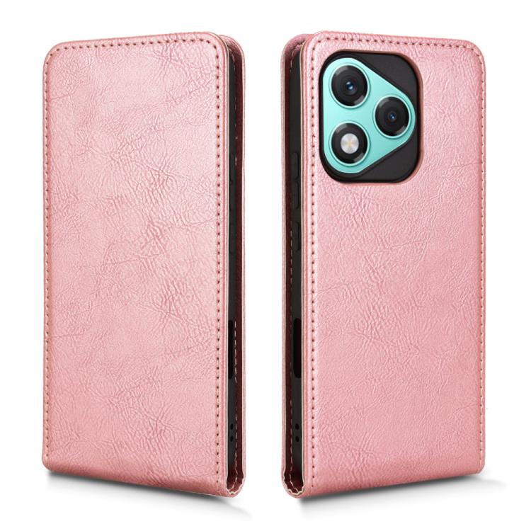For Honor 400 Lite Global Magnetic Vertical Flip Leather Phone Case