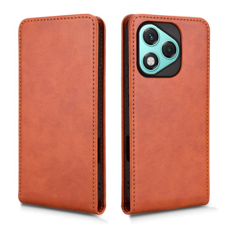 For Honor 400 Lite Global Magnetic Vertical Flip Leather Phone Case