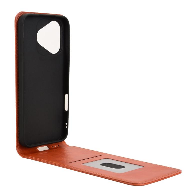 For Honor 400 Lite Global Magnetic Vertical Flip Leather Phone Case