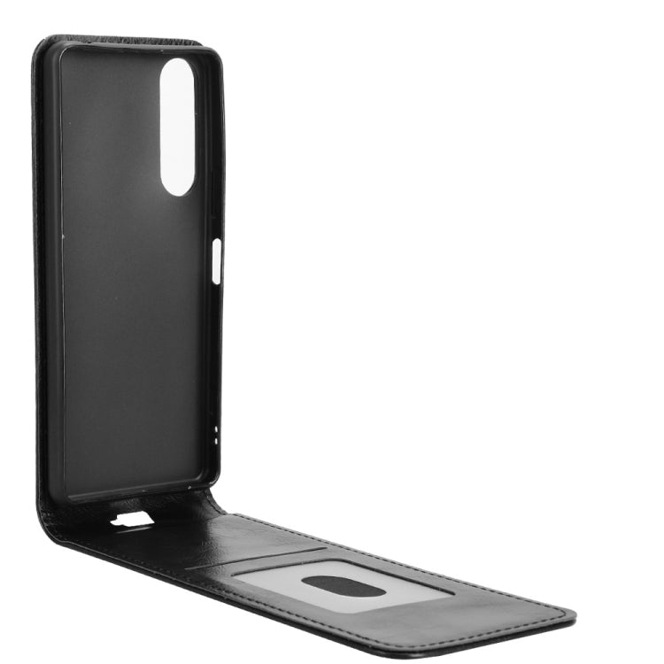 For Sony Xperia 5 IV Magnetic Vertical Flip Leather Phone Case
