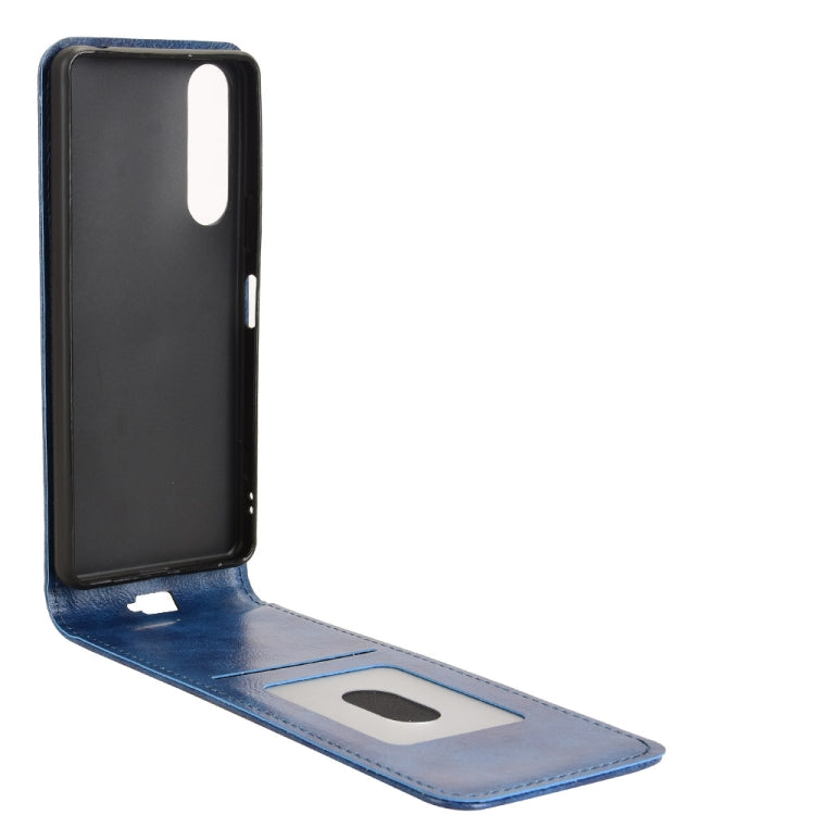 For Sony Xperia 5 IV Magnetic Vertical Flip Leather Phone Case