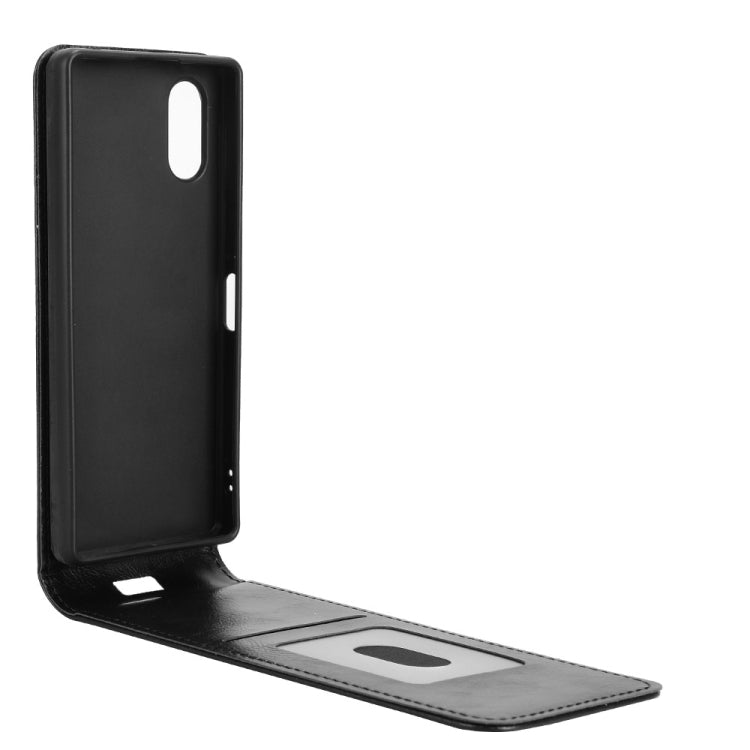 For Sony Xperia 5 V Magnetic Vertical Flip Leather Phone Case
