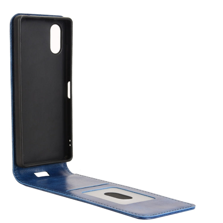 For Sony Xperia 5 V Magnetic Vertical Flip Leather Phone Case