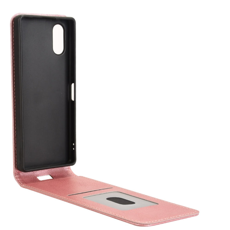 For Sony Xperia 5 V Magnetic Vertical Flip Leather Phone Case