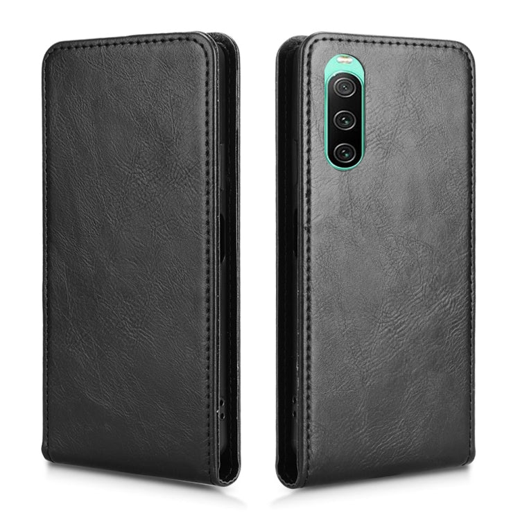 For Sony Xperia 10 IV Magnetic Vertical Flip Leather Phone Case