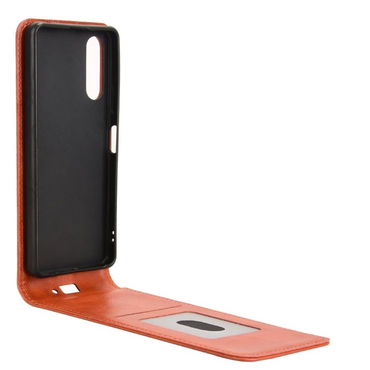 For Sony Xperia 10 IV Magnetic Vertical Flip Leather Phone Case