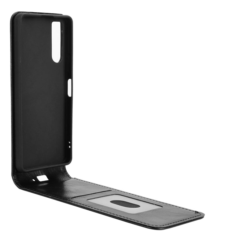 For Sony Xperia 10 V Magnetic Vertical Flip Leather Phone Case