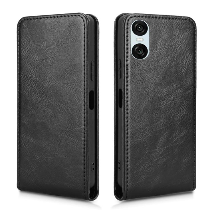 For Sony Xperia 1 VI Magnetic Vertical Flip Leather Phone Case