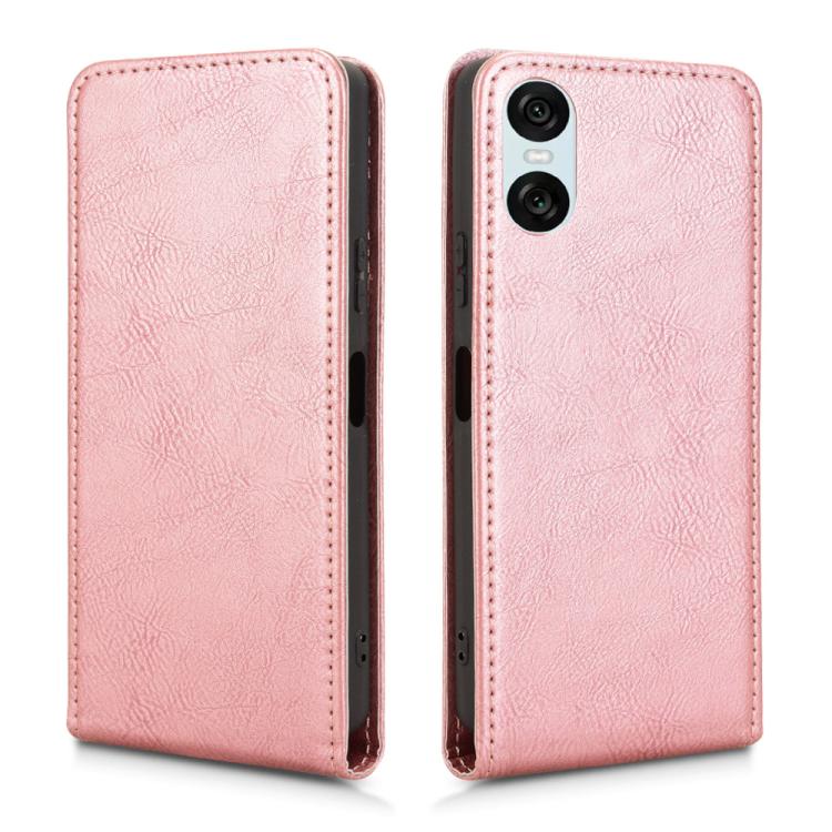 For Sony Xperia 1 VI Magnetic Vertical Flip Leather Phone Case