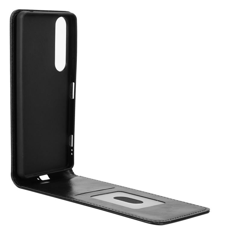 For Sony Xperia 1 IV Magnetic Vertical Flip Leather Phone Case