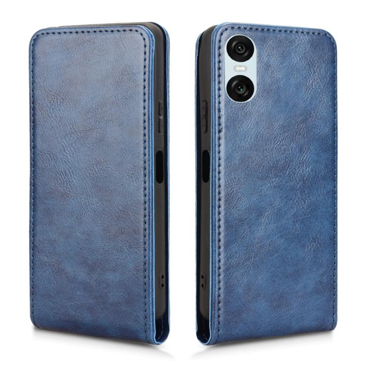 For Sony Xperia 10 VI Magnetic Vertical Flip Leather Phone Case