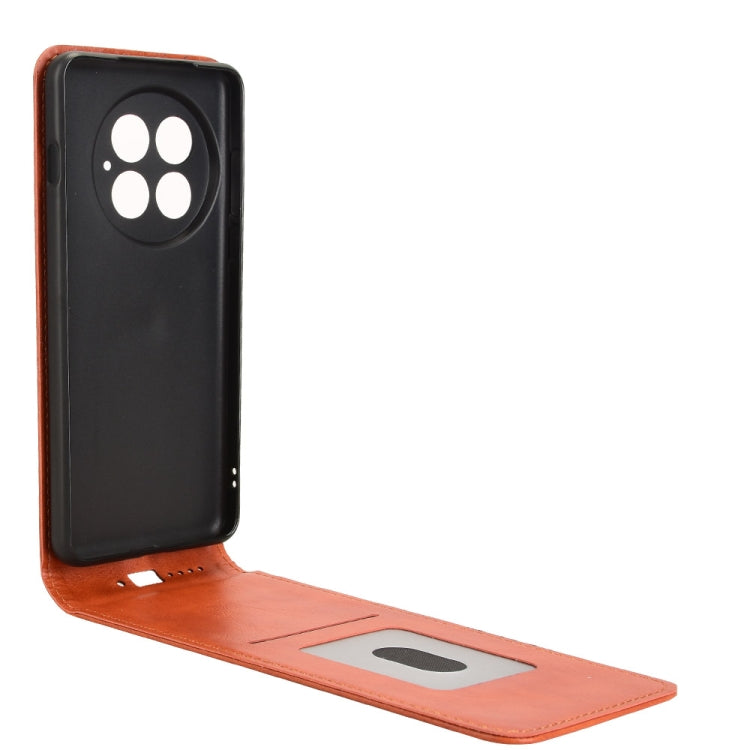For OnePlus 13 Magnetic Vertical Flip Leather Phone Case