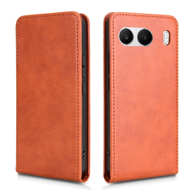 For OnePlus Nord 4 5G Magnetic Vertical Flip Leather Phone Case