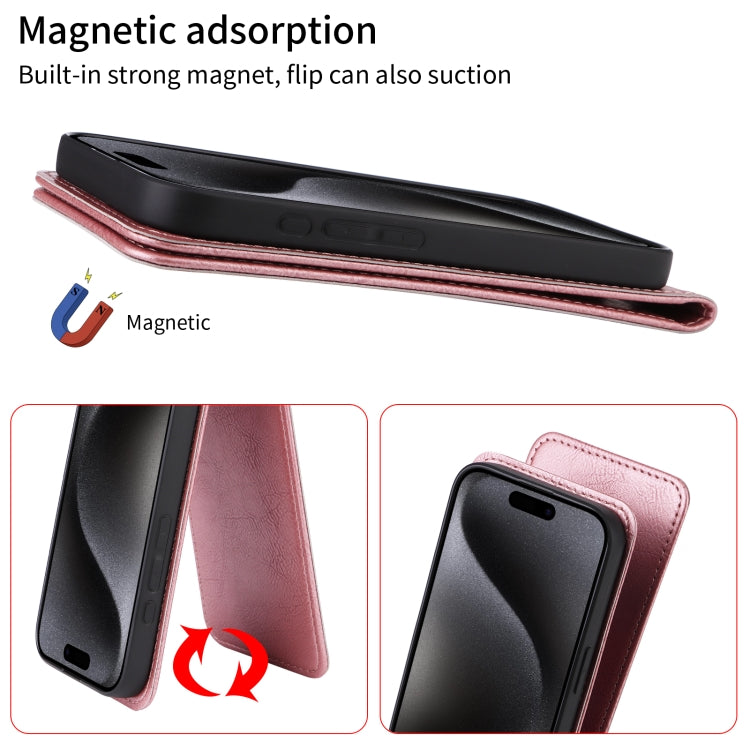 For Xiaomi 15 Pro Magnetic Vertical Flip Leather Phone Case
