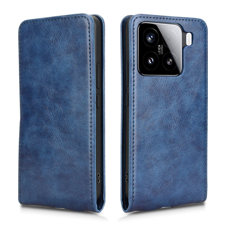 For Xiaomi 15 Magnetic Vertical Flip Leather Phone Case