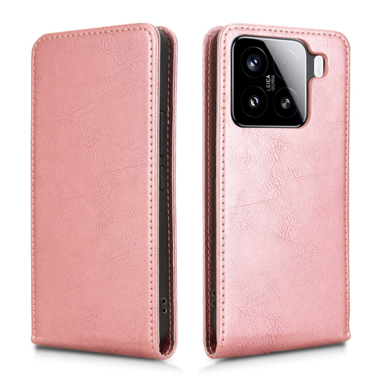 For Xiaomi 15 Magnetic Vertical Flip Leather Phone Case
