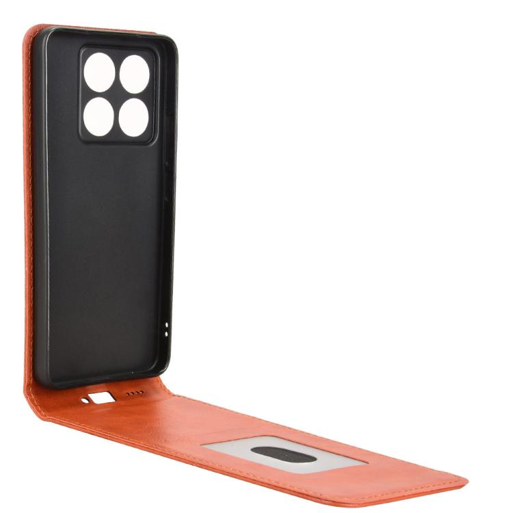For Xiaomi 14T Pro Magnetic Vertical Flip Leather Phone Case