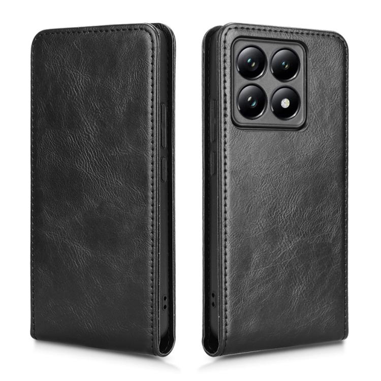 For Xiaomi 14T Magnetic Vertical Flip Leather Phone Case